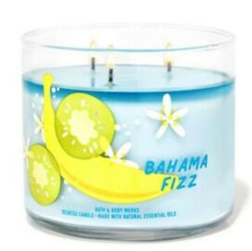 Bath & Body Works Bahama Fizz 3-wick Candle New